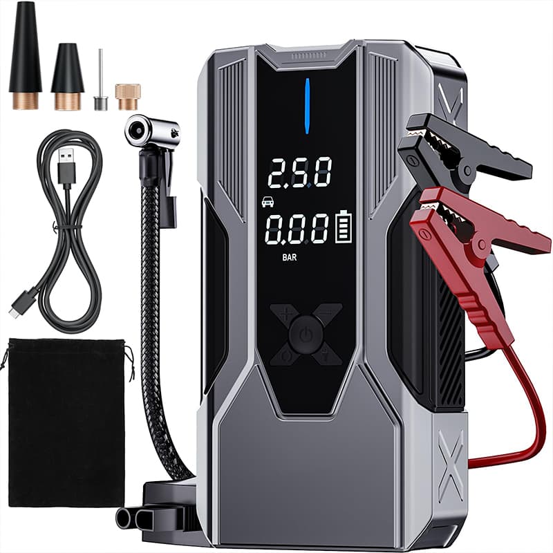 Car Jump Starter Air Compressor Kit
