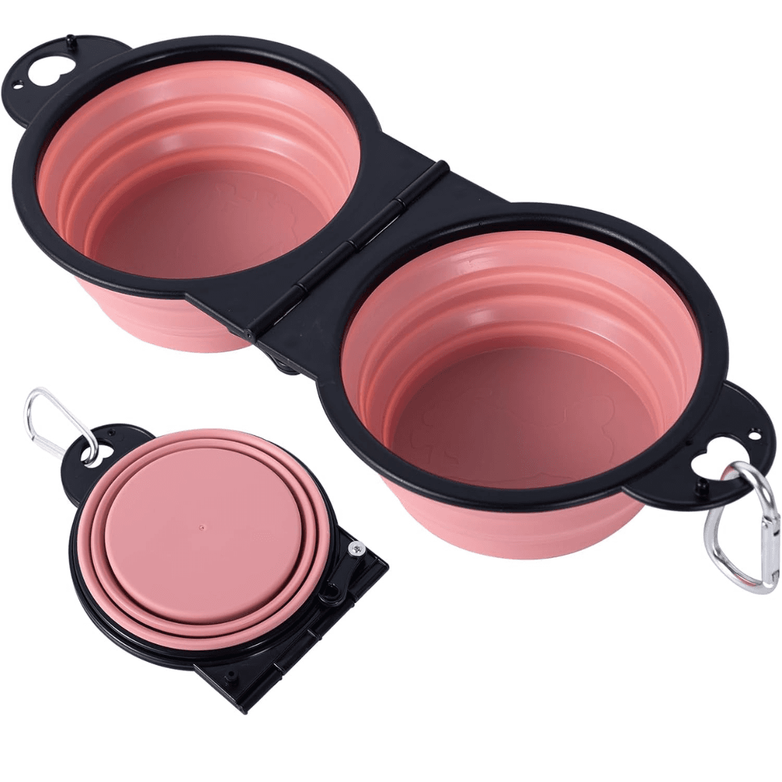 Collapsible Dual Dog Bowl