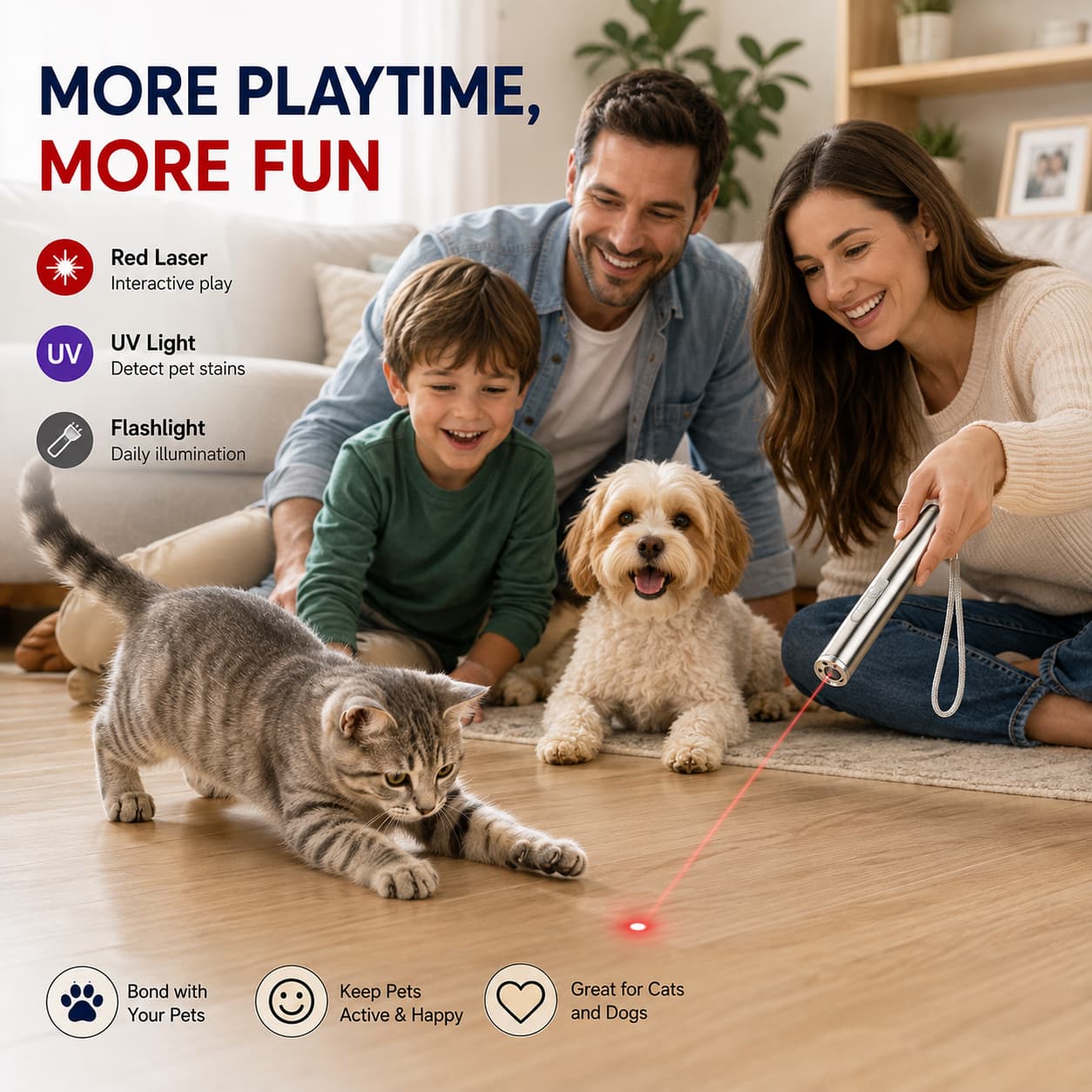 3-in-1 USB Pet Laser Pointer