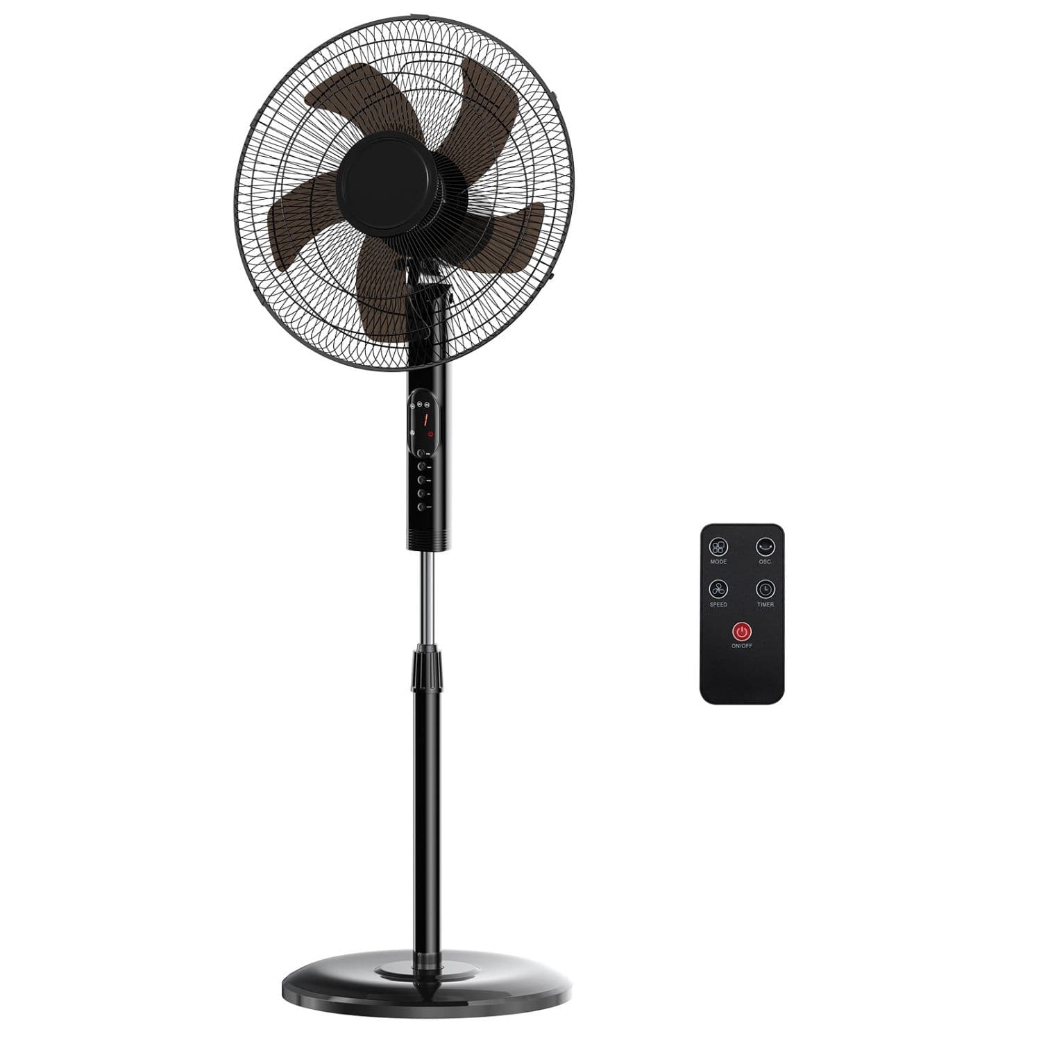 Whisper-Quiet Oscillating Standing Fan