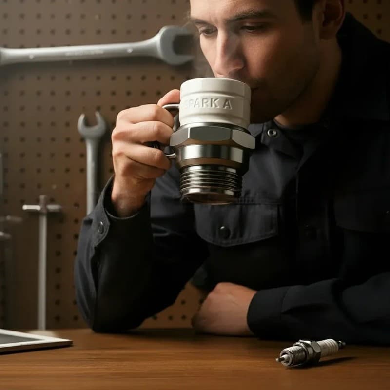 Engine Plug Novelty Mug