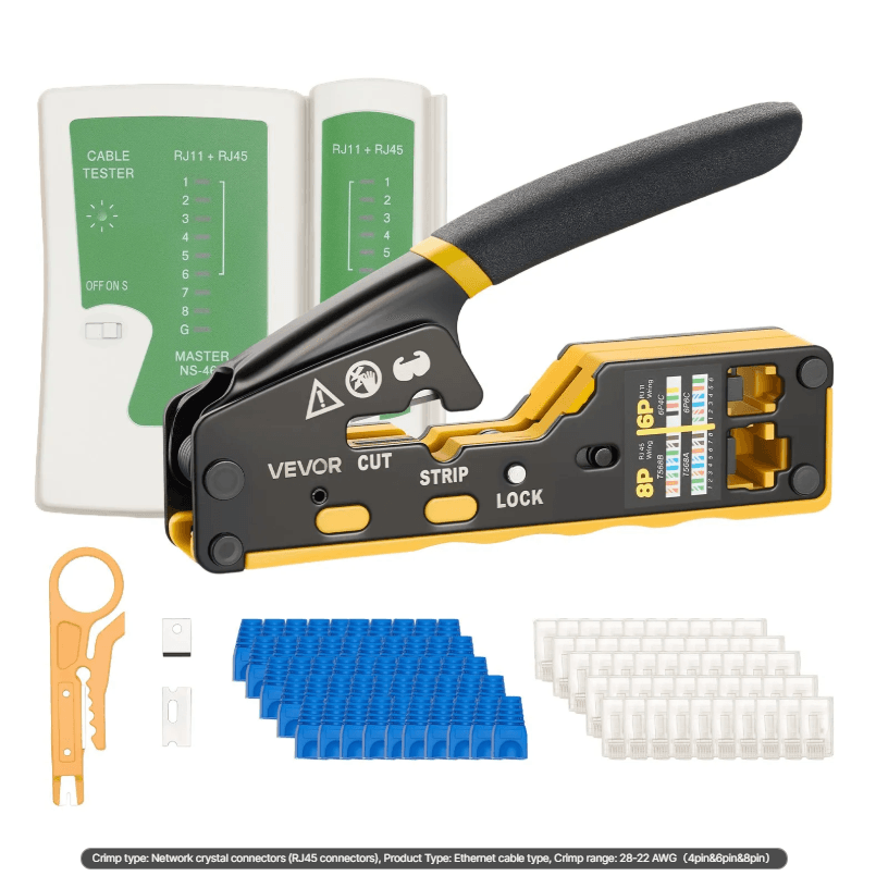 Ethernet Crimper Tool Kit Pro