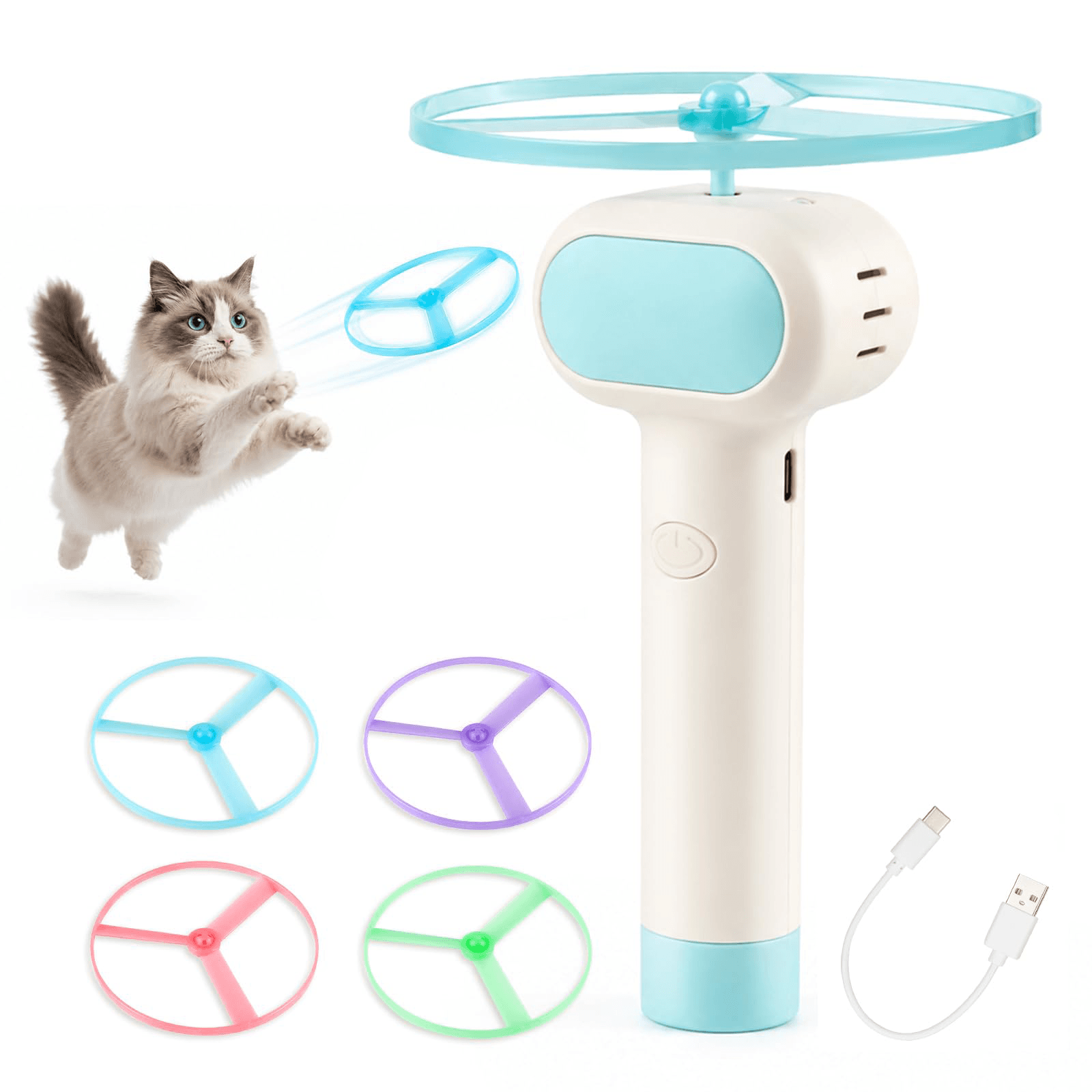 Flying Disc Launcher Cat Toy