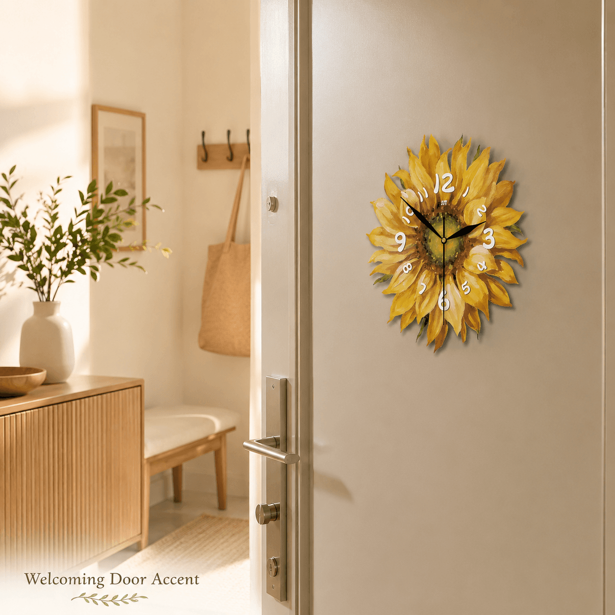 Sunflower Magnetic Fridge Clock