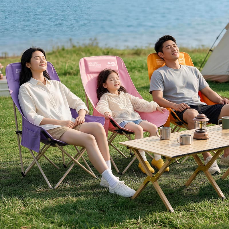 Padded Moon Camping Chair