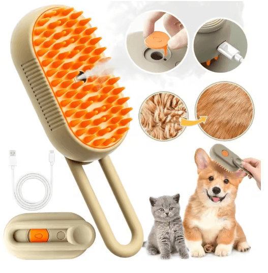 Pet Steam Grooming Brush