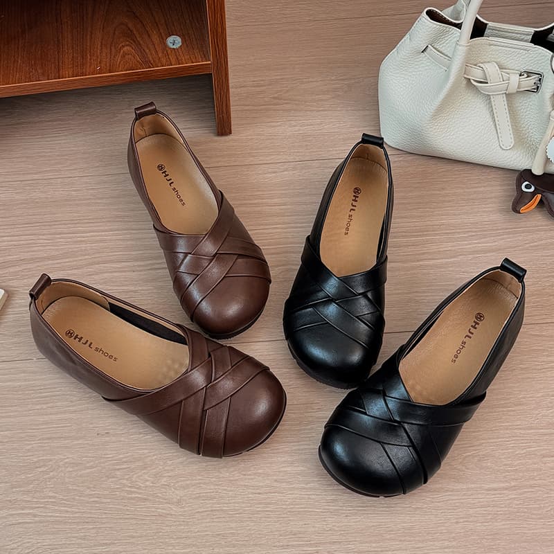 Vintage Hand Woven Ballet Flats