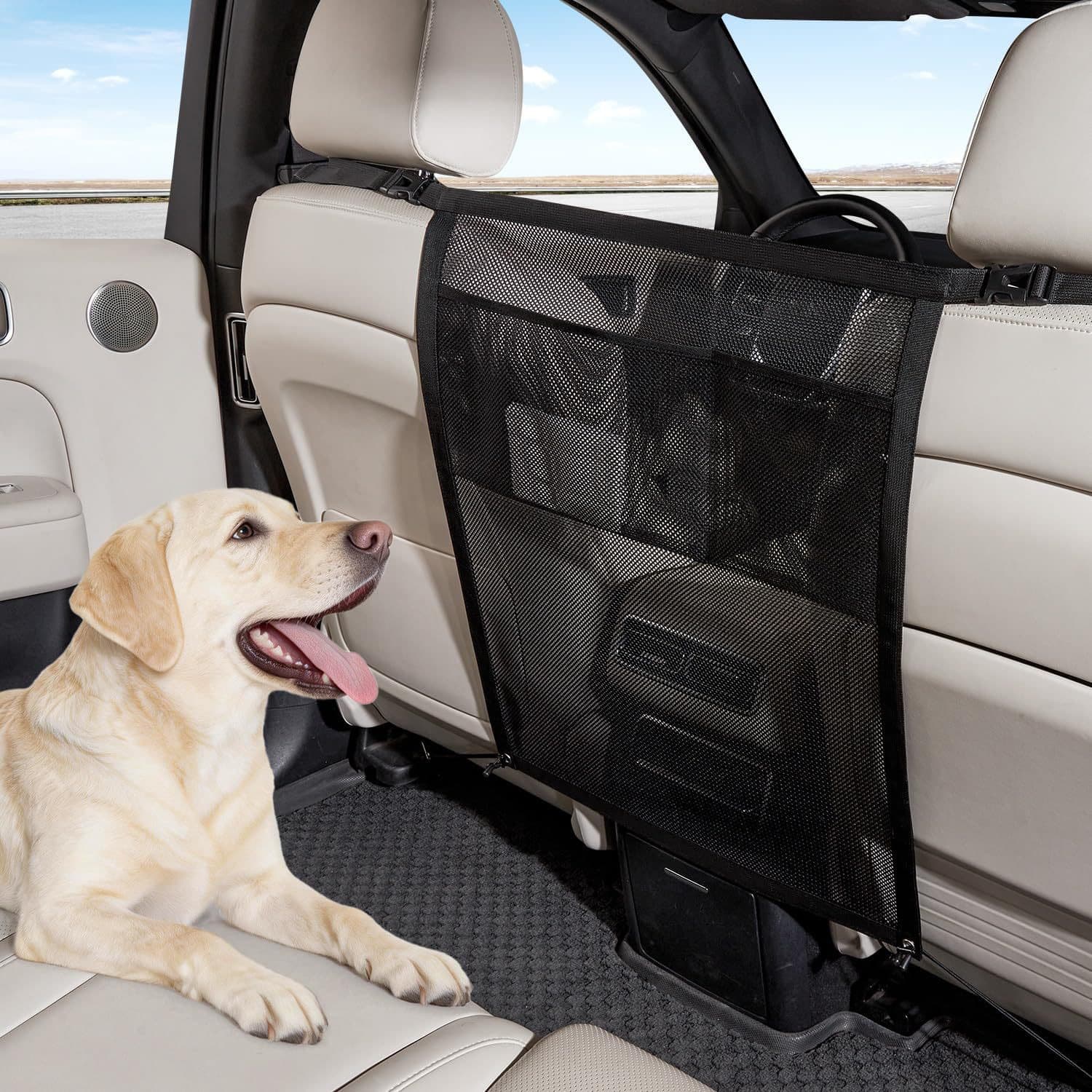 Dog Car Barrier Pet Backseat Net