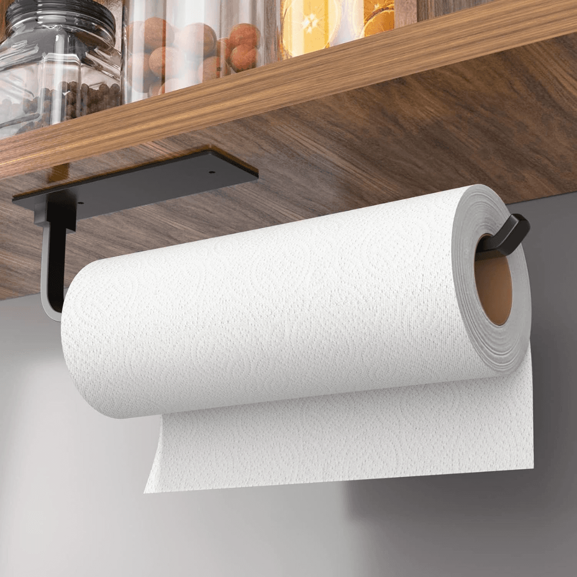 Matte Black Paper Towel Holder