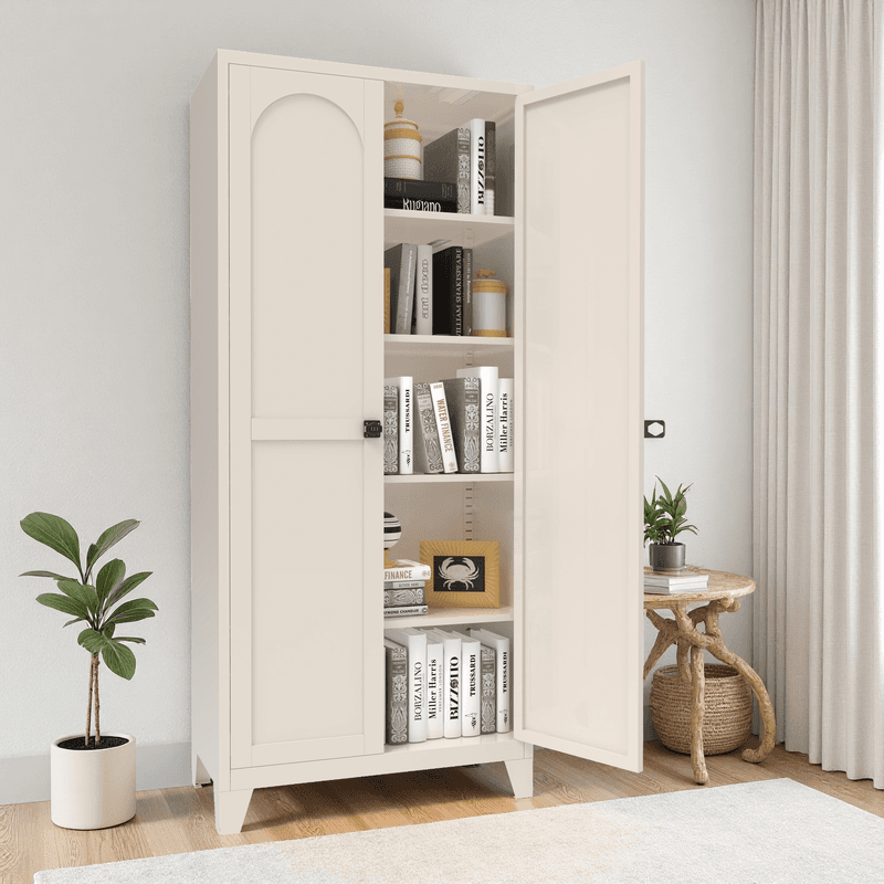 71-Inch Metal Storage Cabinet With Lock