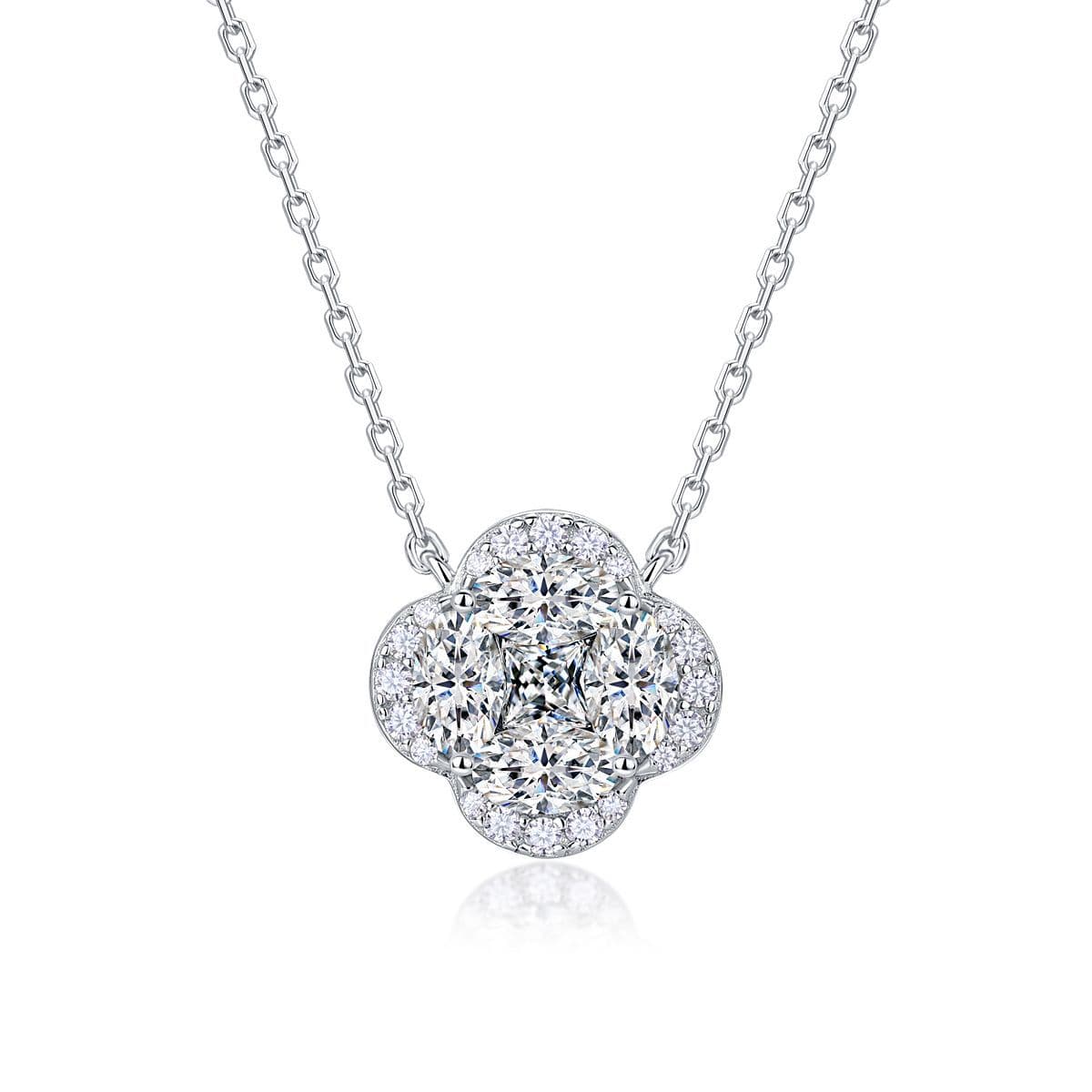 Moissanite Clover Necklace