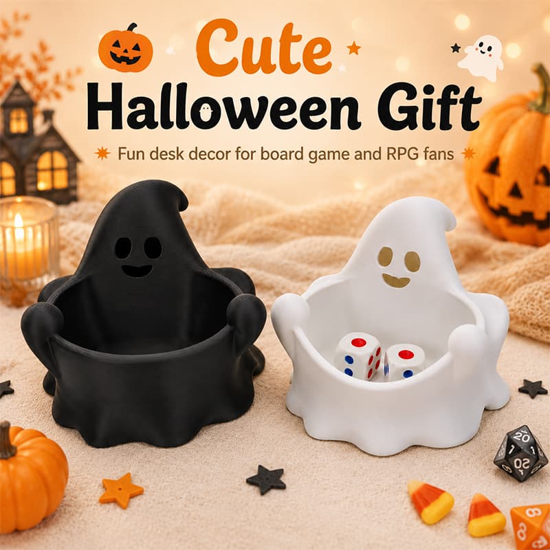 Ghost Dice Holder Halloween Decor