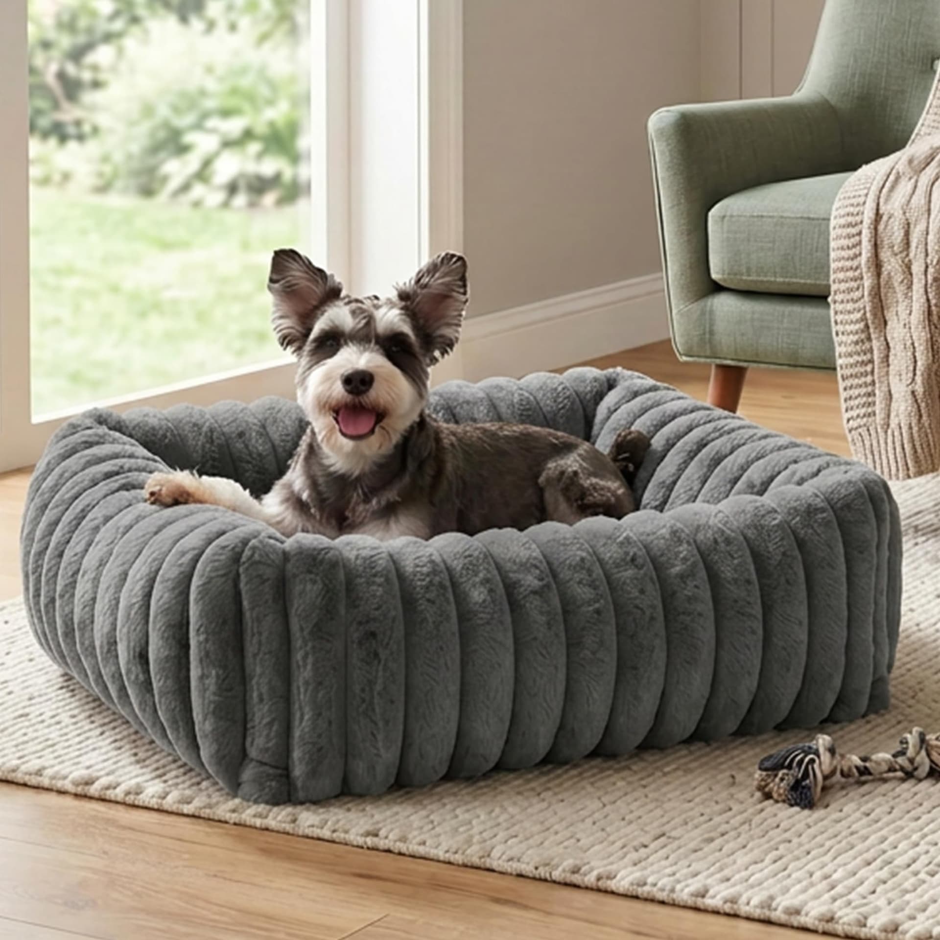 Fluffy Calming Pet Bed