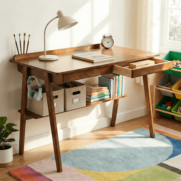 Mid Century Walnut Writing Desk
