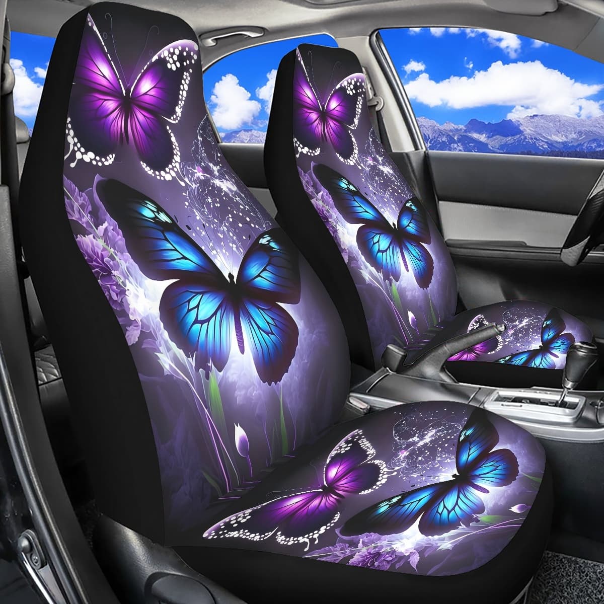 Butterfly Pattern Car Seat Covers