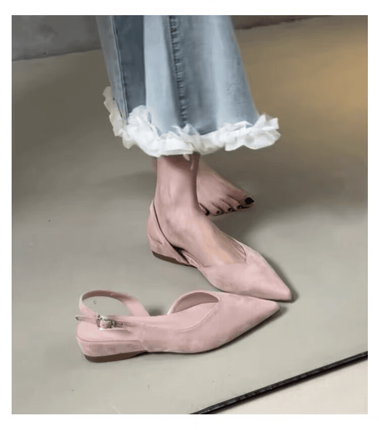 Pointed Toe Wedge Sandals