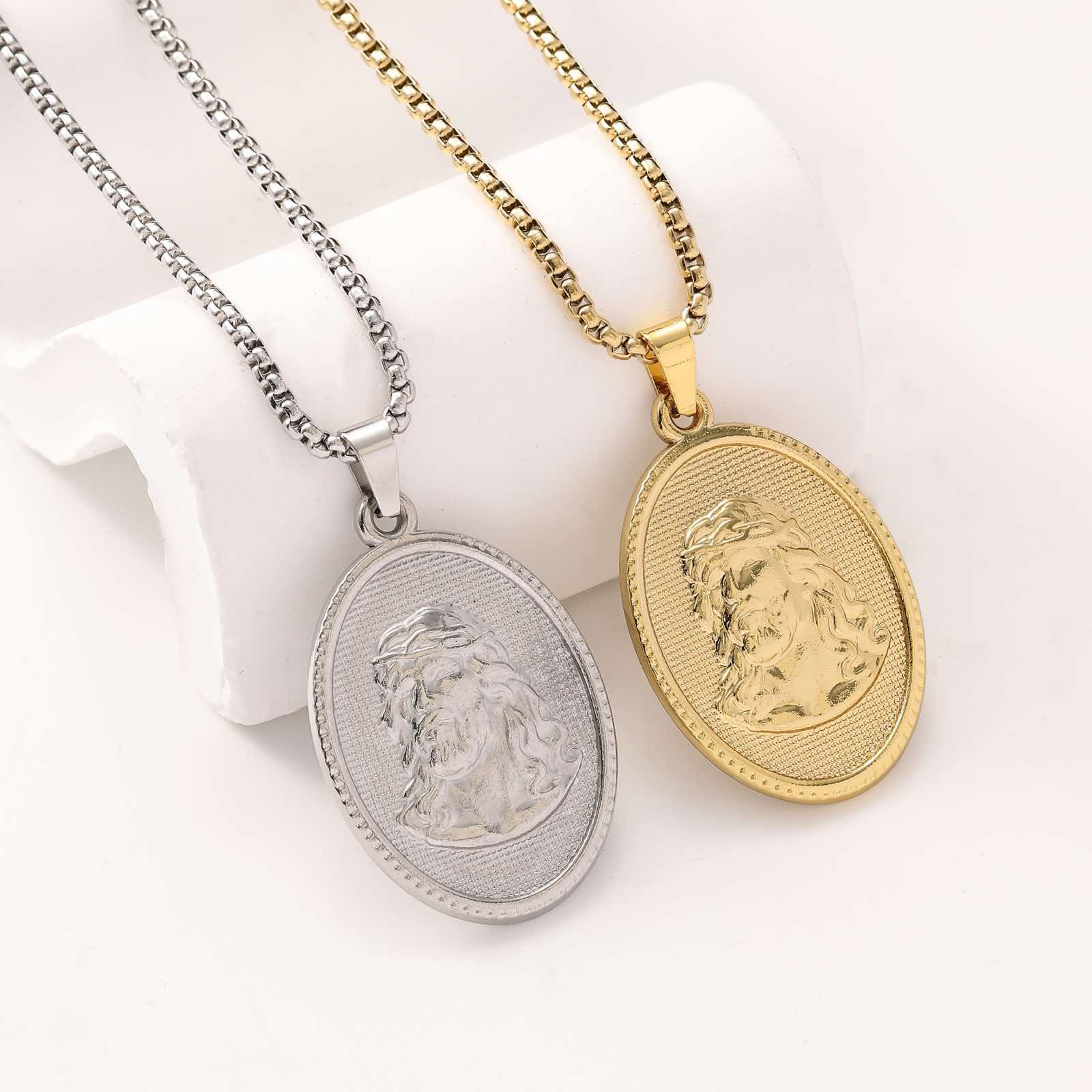 Stainless Steel Portrait Pendant