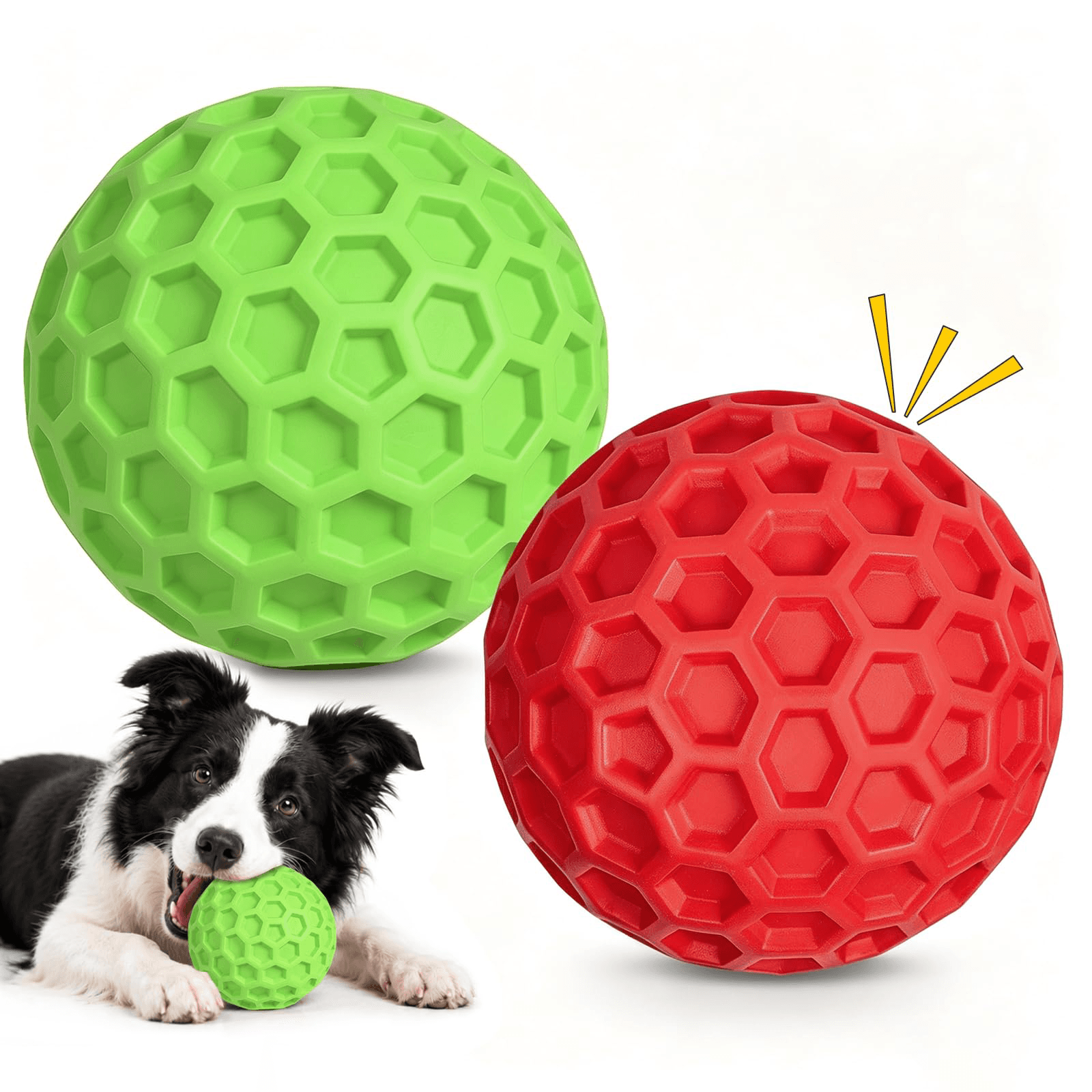 Squeaky Dog Balls Toy Set