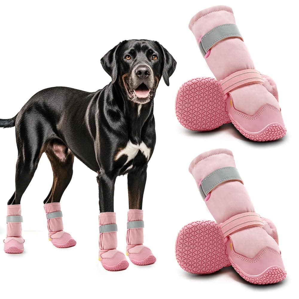 Anti-Slip Dog Boots With Straps