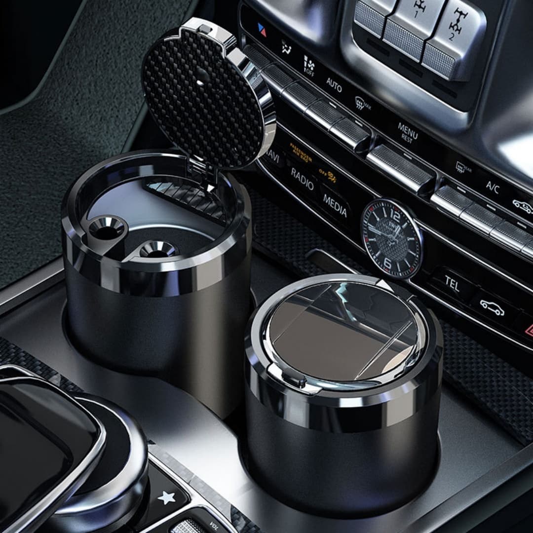 LED Auto-Open Car Ashtray