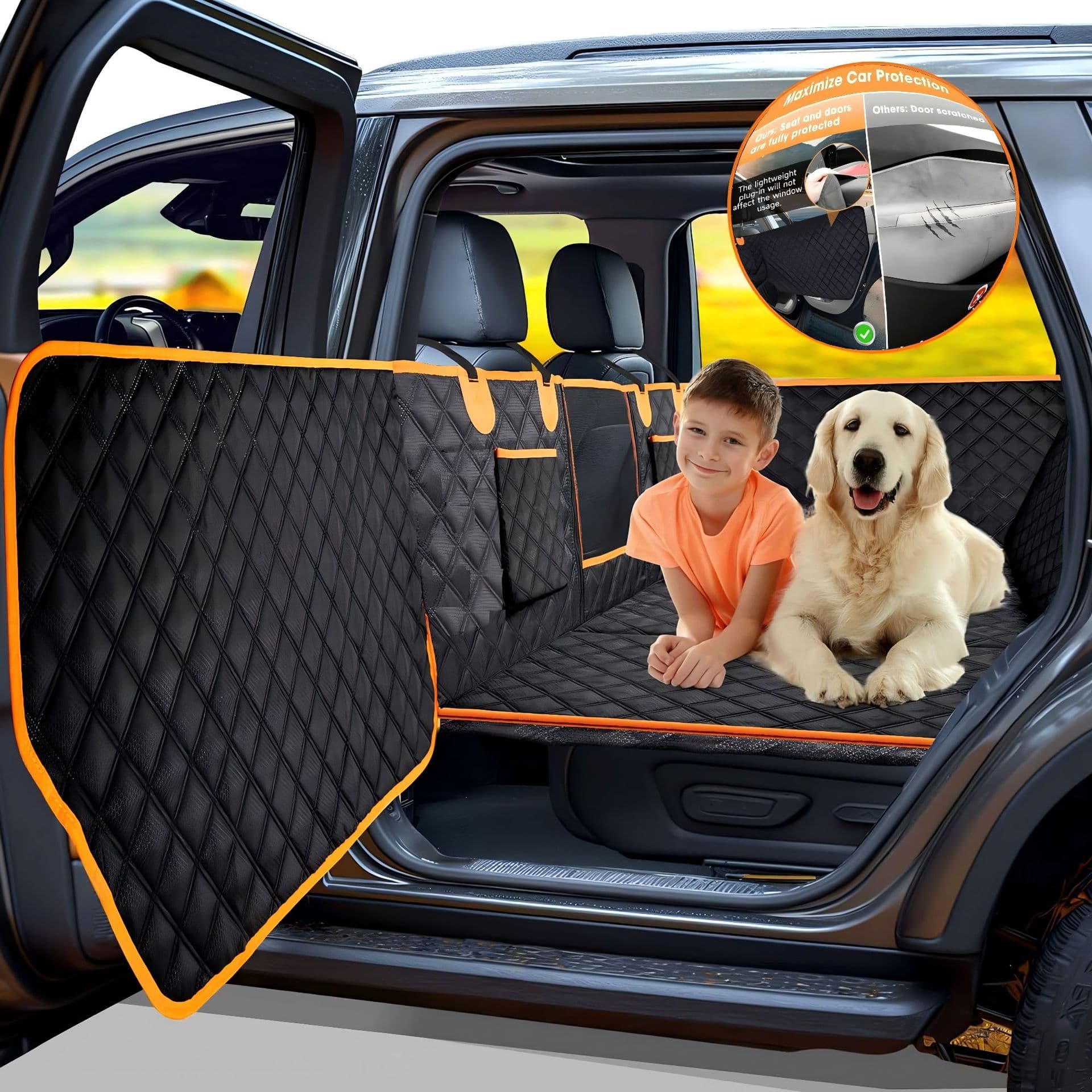 Waterproof Dog Back Seat Cover