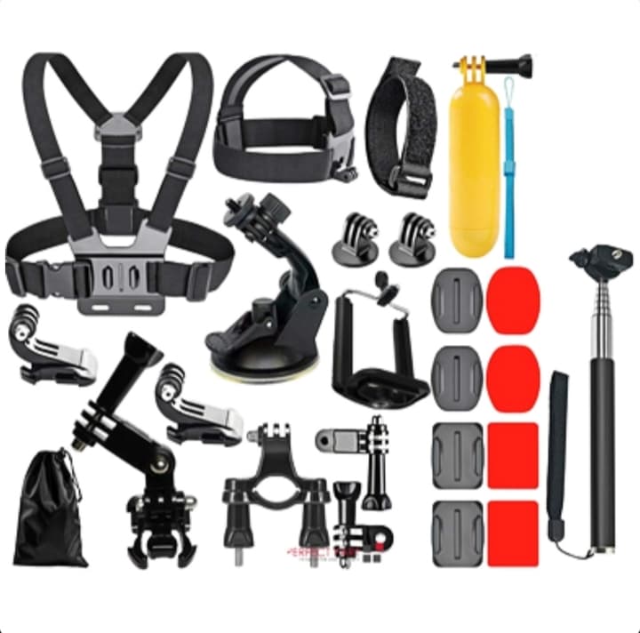 Universal Action Camera Accessories Kit