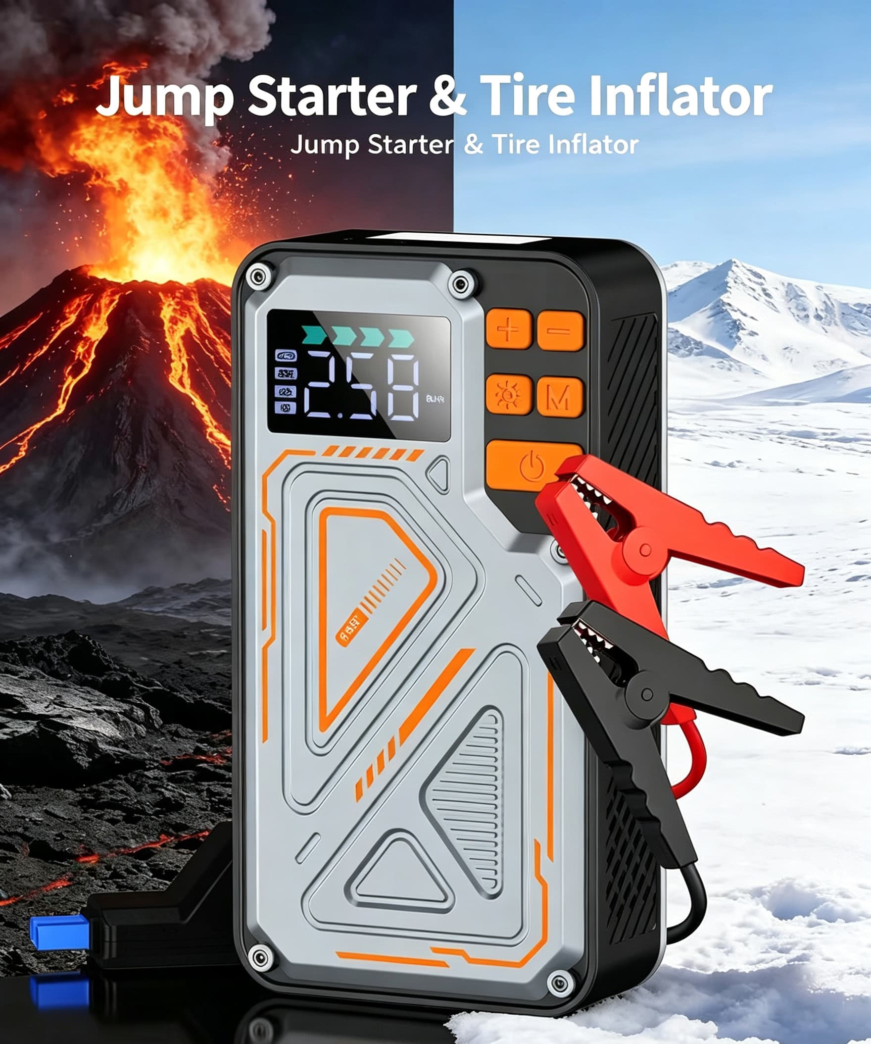 Emergency Tire Inflator Booster