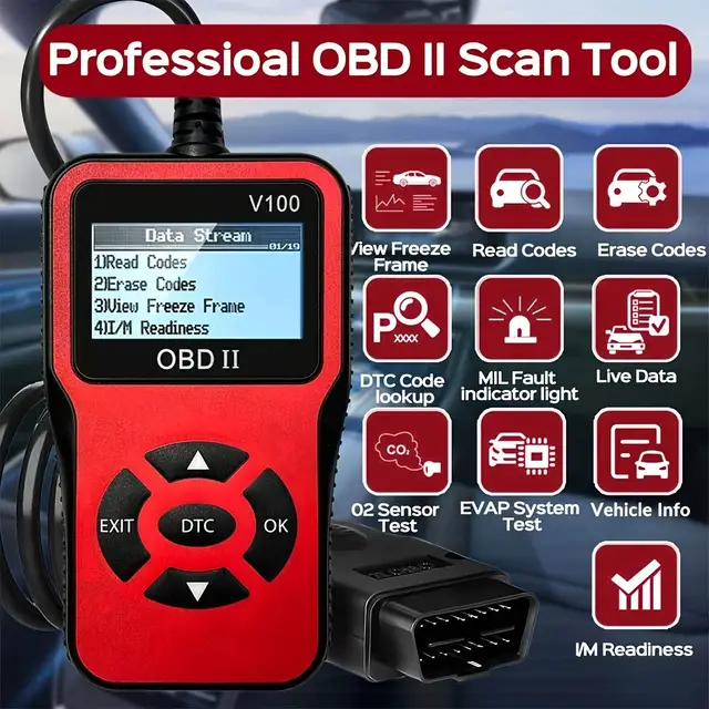 OBD2 Engine Fault Code Reader
