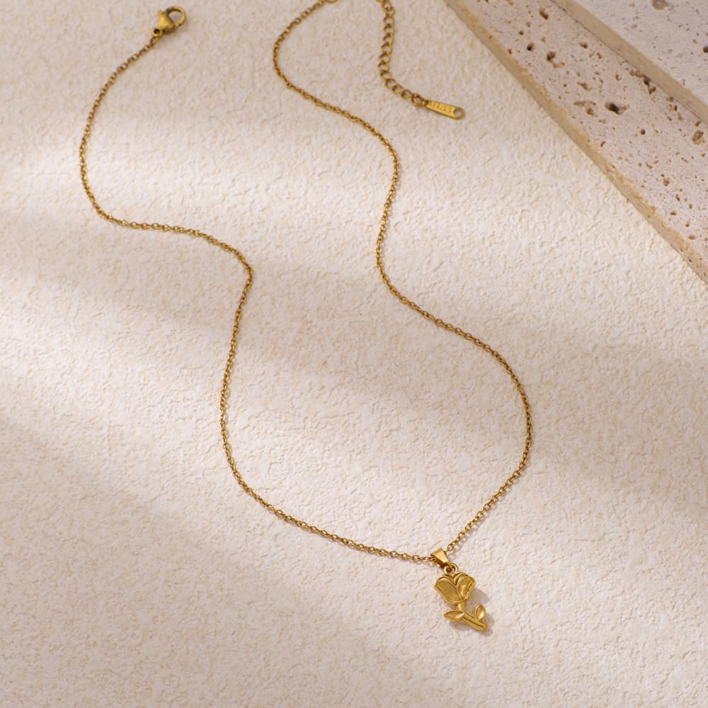 Eternal Rose Pendant Necklace