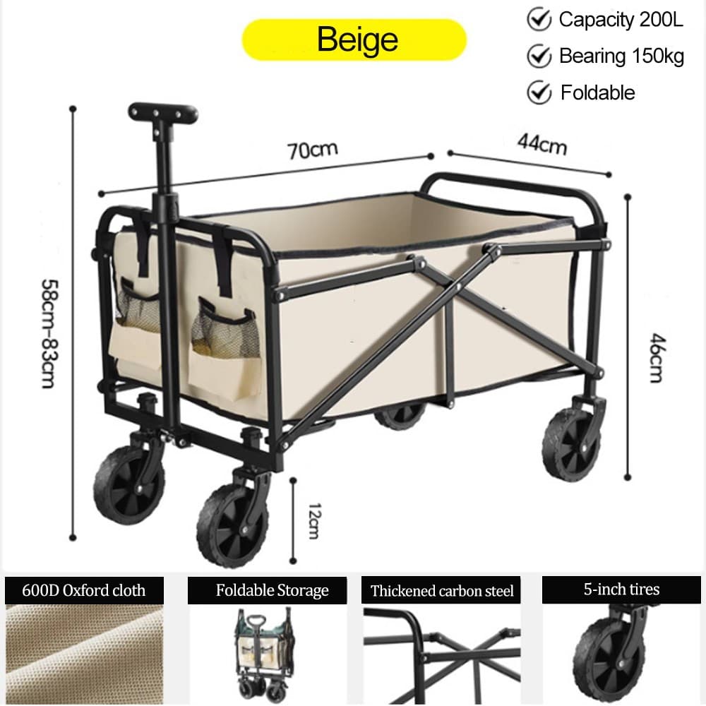 150KG Foldable Garden Trolley
