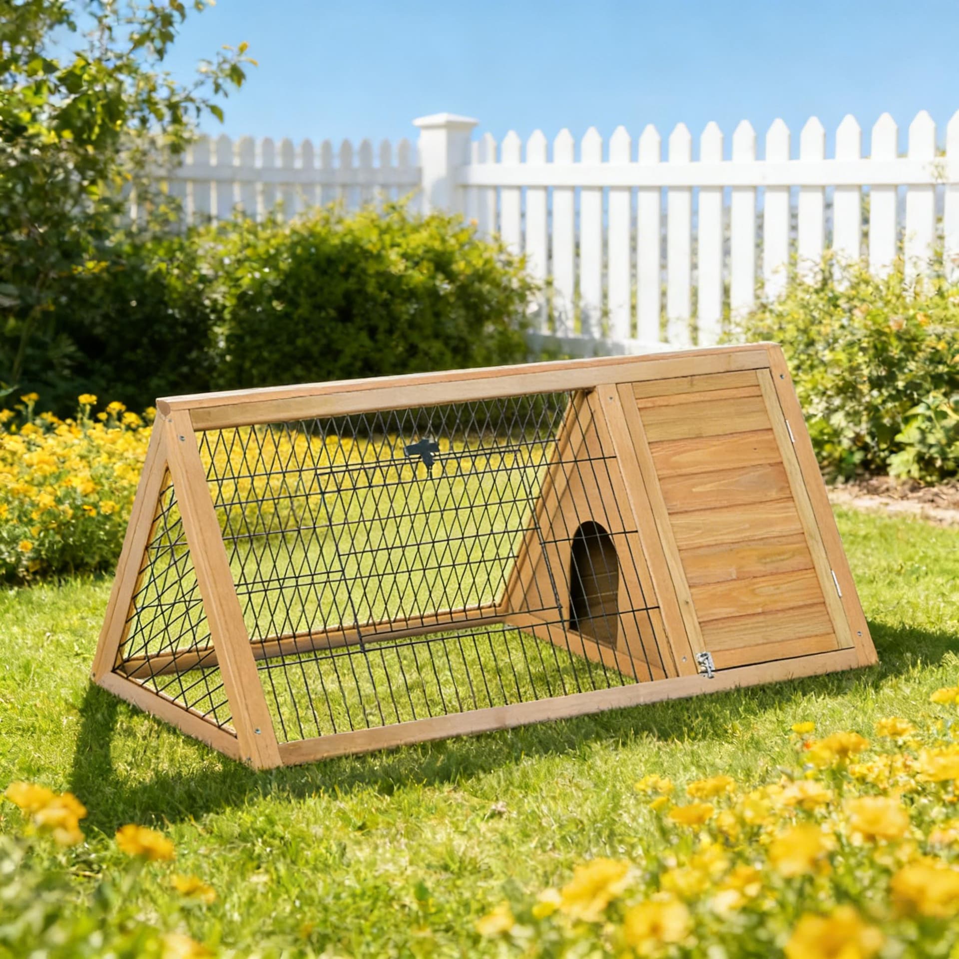 A-Frame Wooden Pet House