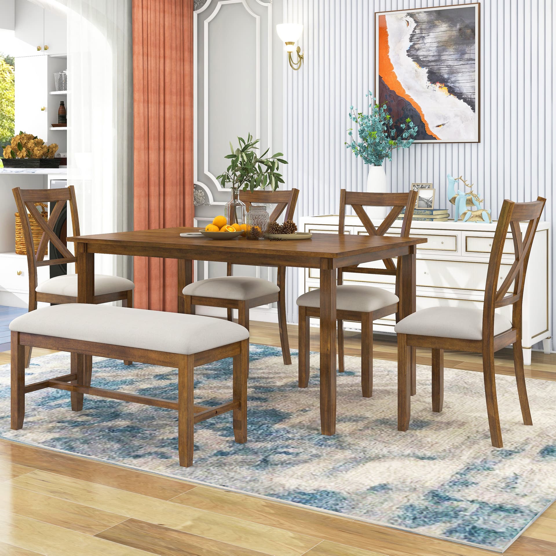 6-Piece Dining Table Set