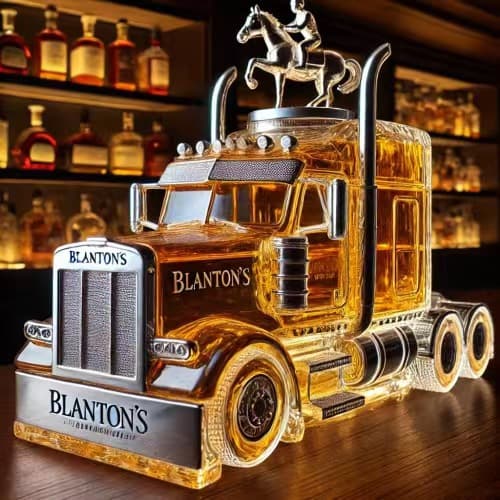 Classic Car Glass Bottle