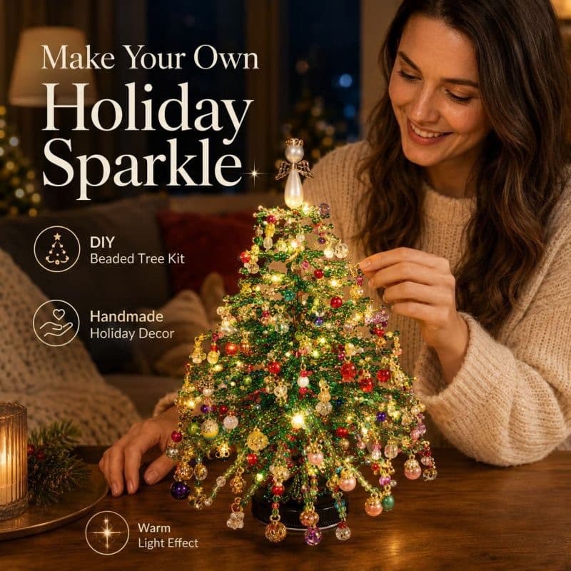 Handmade DIY Beaded Christmas Tree