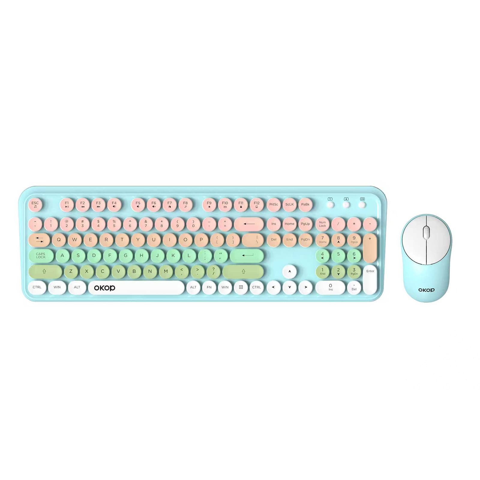 Silent Wireless Keyboard Mouse Combo