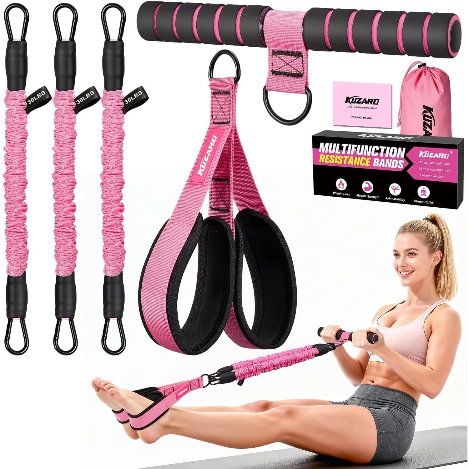 Sit-Up Resistance Band Trainer